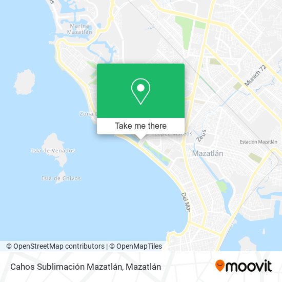Cahos Sublimación Mazatlán map