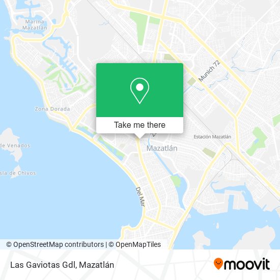 Las Gaviotas Gdl map