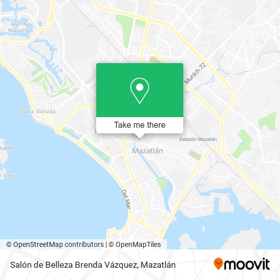 Mapa de Salón de Belleza Brenda Vázquez
