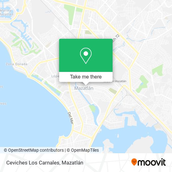 Ceviches Los Carnales map