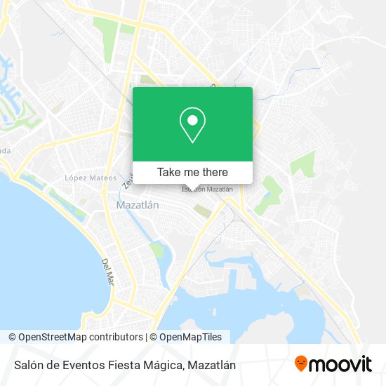 Mapa de Salón de Eventos Fiesta Mágica
