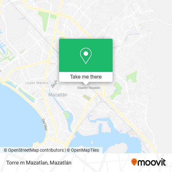 Torre m Mazatlan map