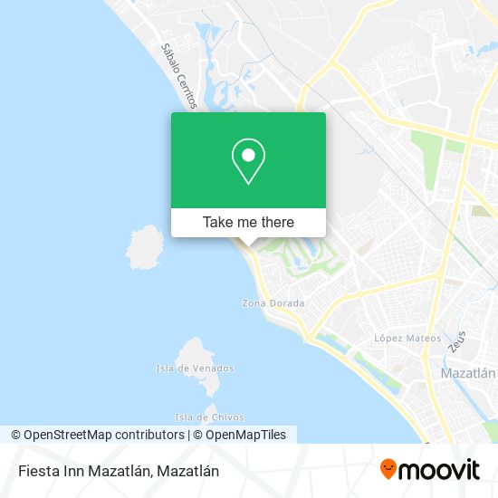 Mapa de Fiesta Inn Mazatlán