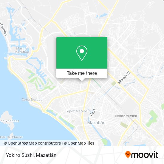 Yokiro Sushi map