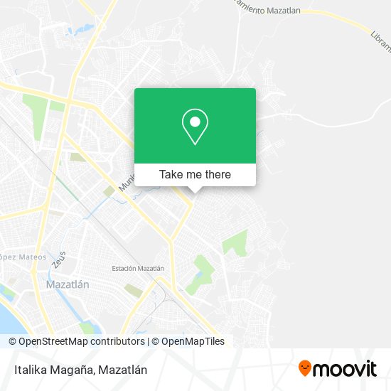 Mapa de Italika Magaña