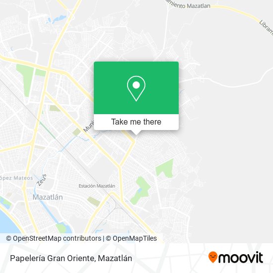 Papelería Gran Oriente map