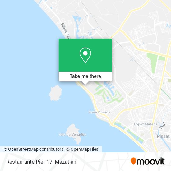 Restaurante Pier 17 map