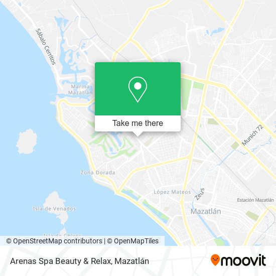 Arenas Spa Beauty & Relax map