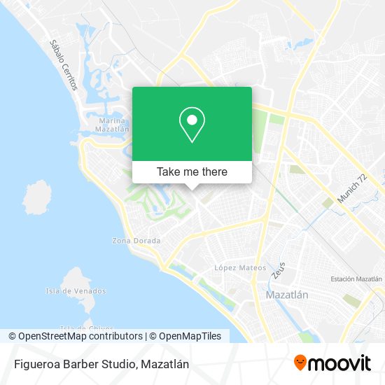 Figueroa Barber Studio map