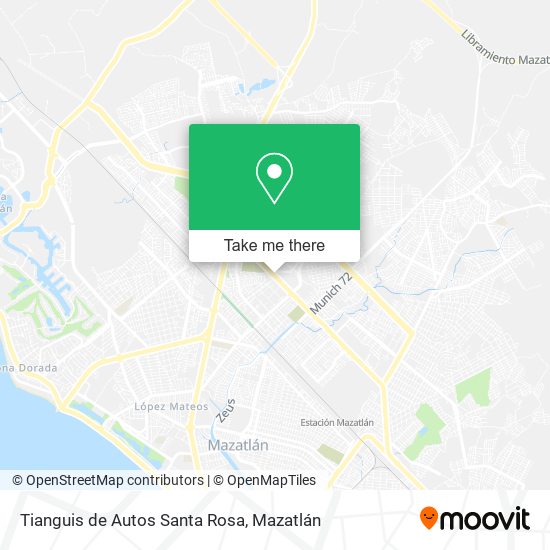 Tianguis de Autos Santa Rosa map