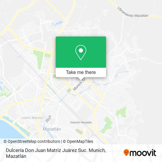 Dulcería Don Juan Matriz Juárez Suc. Munich map