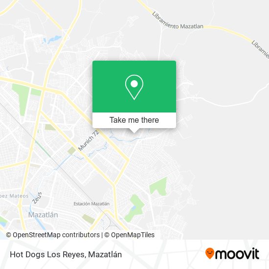 Mapa de Hot Dogs Los Reyes