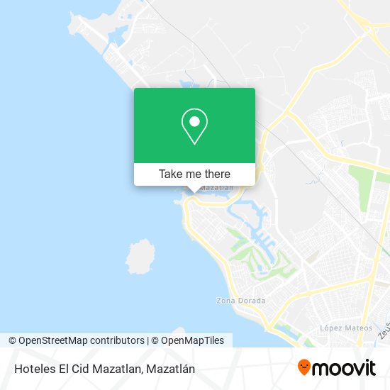 Hoteles El Cid Mazatlan map