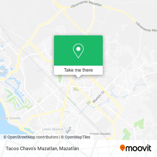 Mapa de Tacos Chavo's Mazatlan