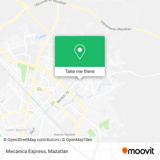 Mecánica Express map
