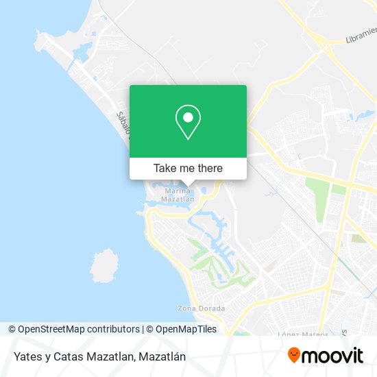 Yates y Catas Mazatlan map