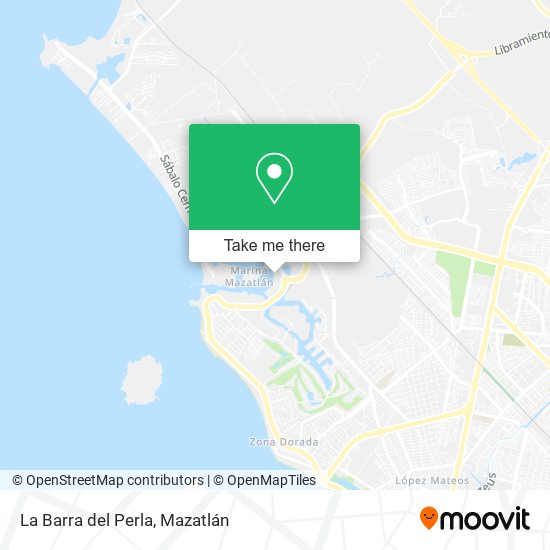 Mapa de La Barra del Perla