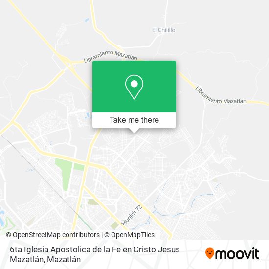 6ta Iglesia Apostólica de la Fe en Cristo Jesús Mazatlán map