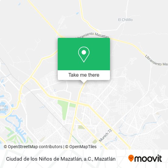 Ciudad de los Niños de Mazatlán, a.C. map