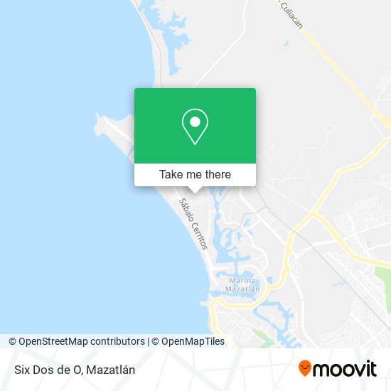 Mapa de Six Dos de O