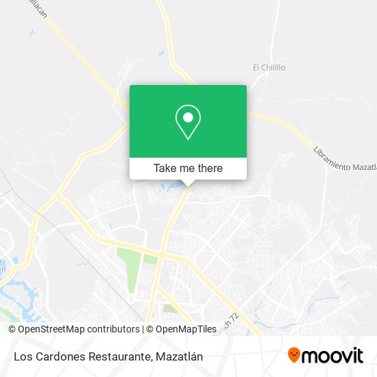 Los Cardones Restaurante map