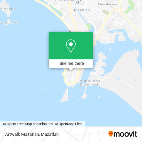 Artwalk Mazatlán map