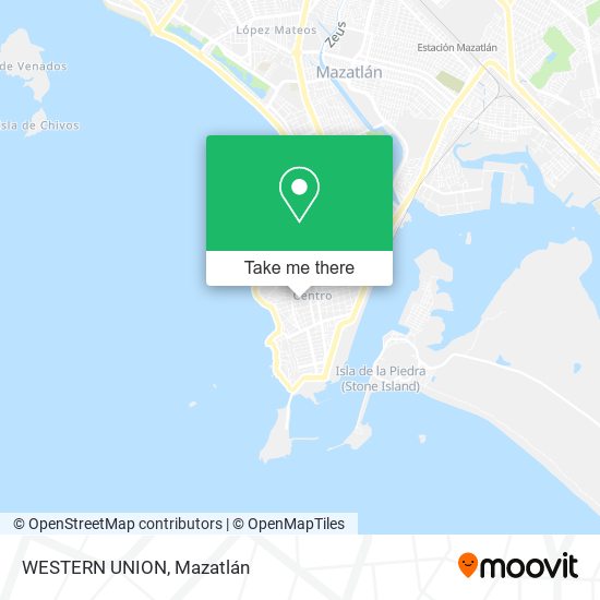 Mapa de WESTERN UNION