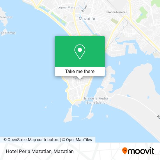 Mapa de Hotel Perla Mazatlan