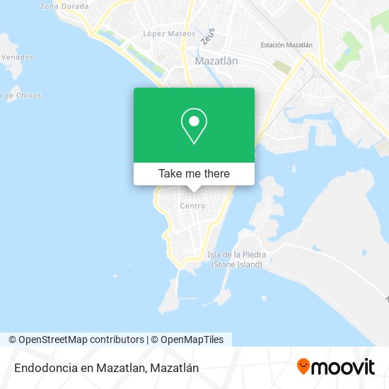 Endodoncia en Mazatlan map