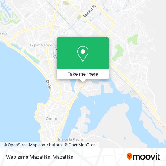 Wapizima Mazatlán map