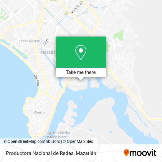 Mapa de Productora Nacional de Redes
