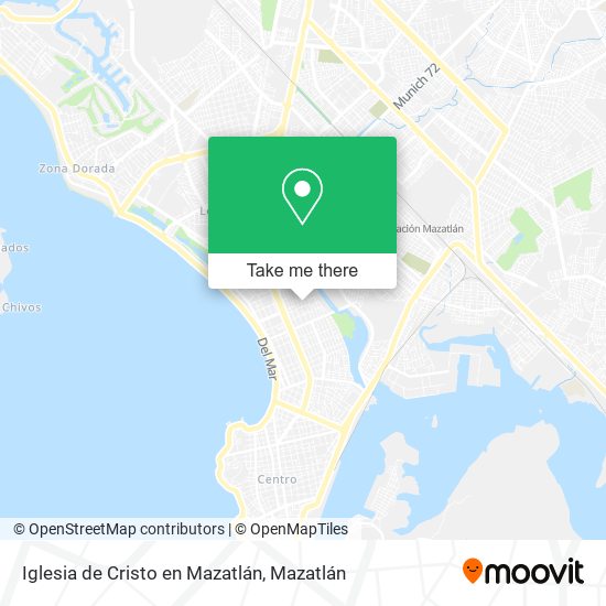 Iglesia de Cristo en Mazatlán map