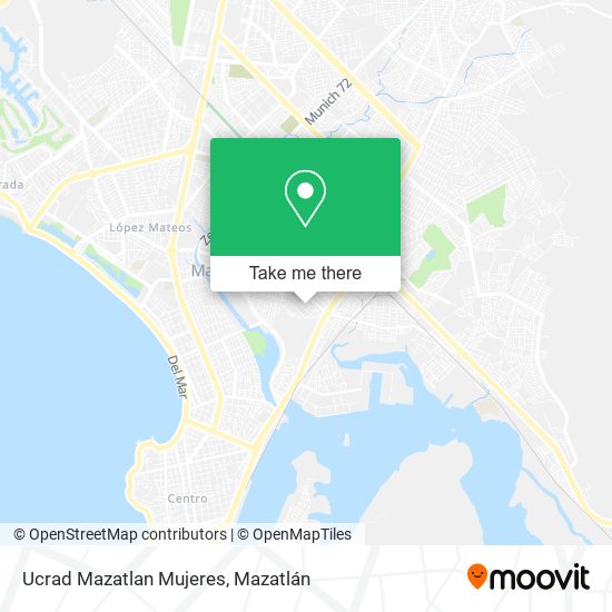 Ucrad Mazatlan Mujeres map