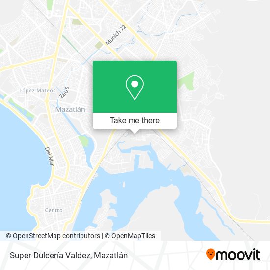 Super Dulcería Valdez map