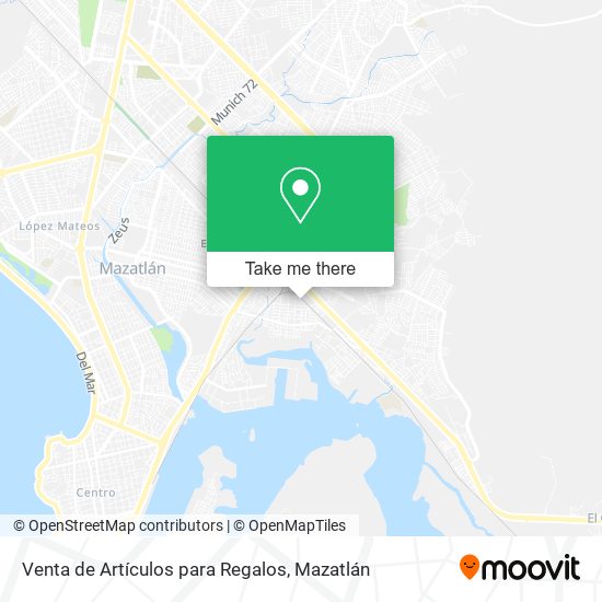 Venta de Artículos para Regalos map