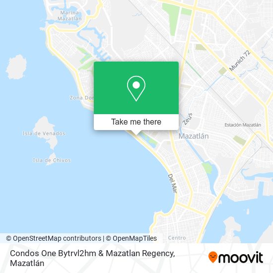 Mapa de Condos One Bytrvl2hm & Mazatlan Regency