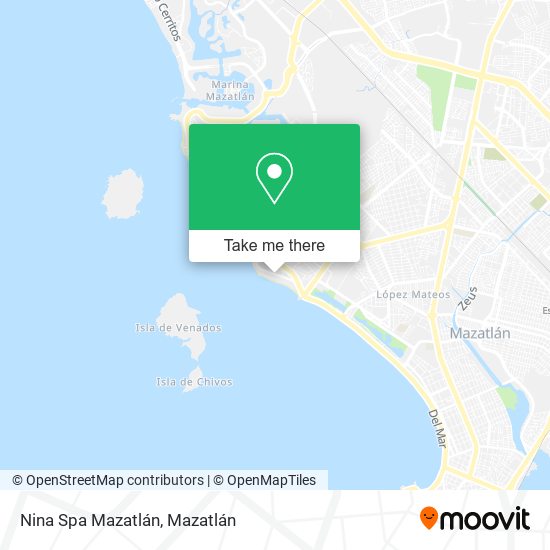 Nina Spa Mazatlán map