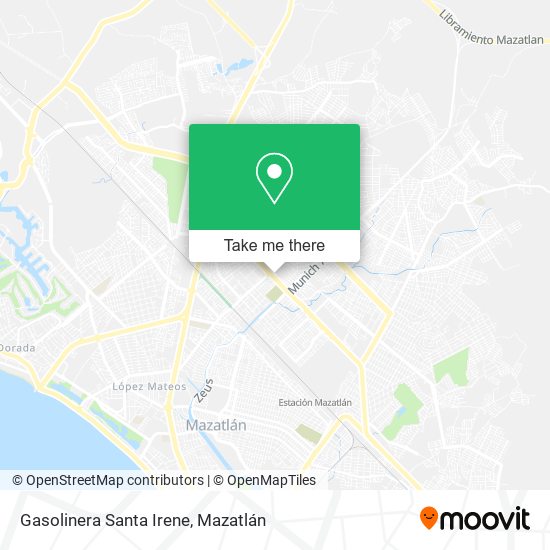 Mapa de Gasolinera Santa Irene