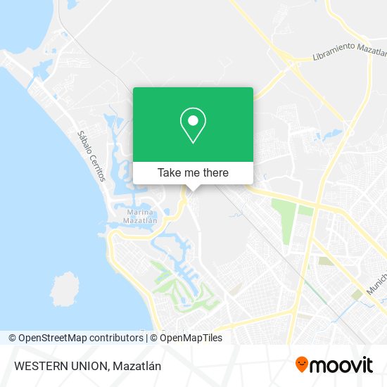 Mapa de WESTERN UNION