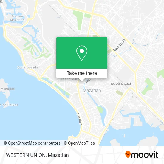 WESTERN UNION map