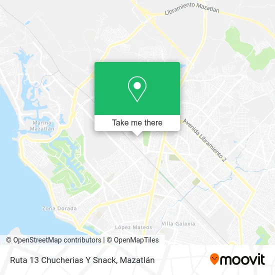 Ruta 13 Chucherias Y Snack map