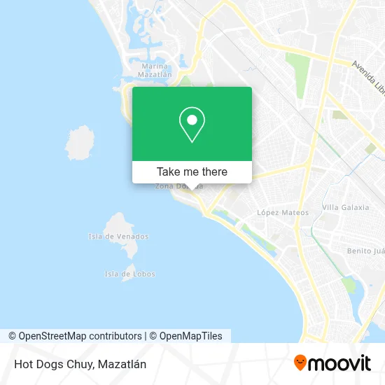 Hot Dogs Chuy map
