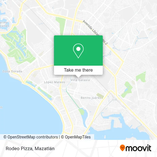 Rodeo Pizza map