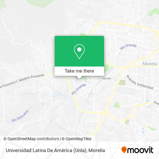 Universidad Latina De América (Unla) map