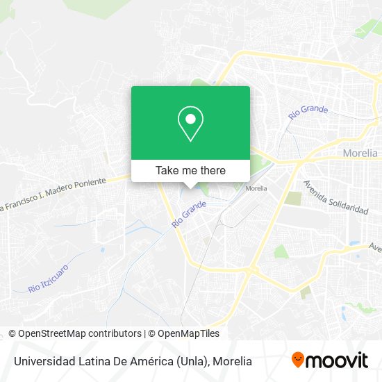 Mapa de Universidad Latina De América (Unla)