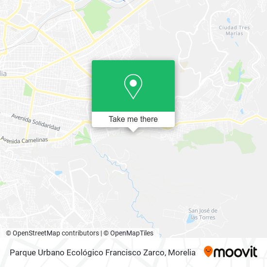 Parque Urbano Ecológico Francisco Zarco map