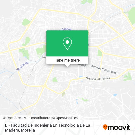D - Facultad De Ingeniería En Tecnología De La Madera map