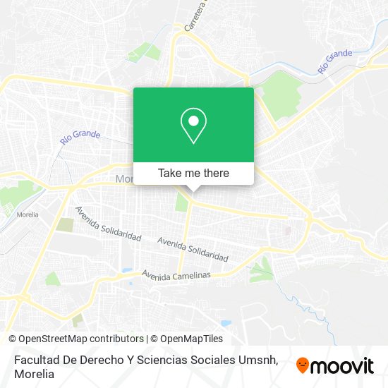 Facultad De Derecho Y  Sciencias Sociales Umsnh map
