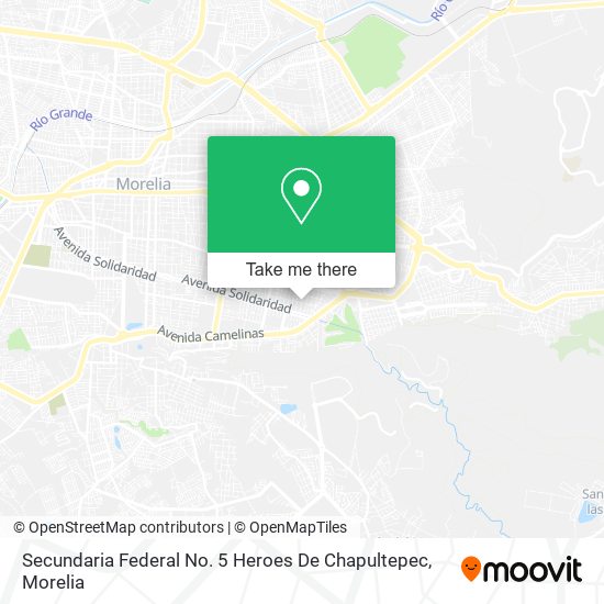Secundaria Federal No. 5 Heroes De Chapultepec map