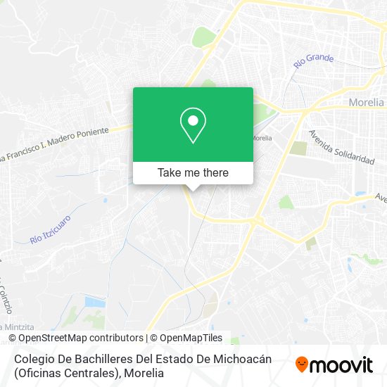 Colegio De Bachilleres Del Estado De Michoacán (Oficinas Centrales) map